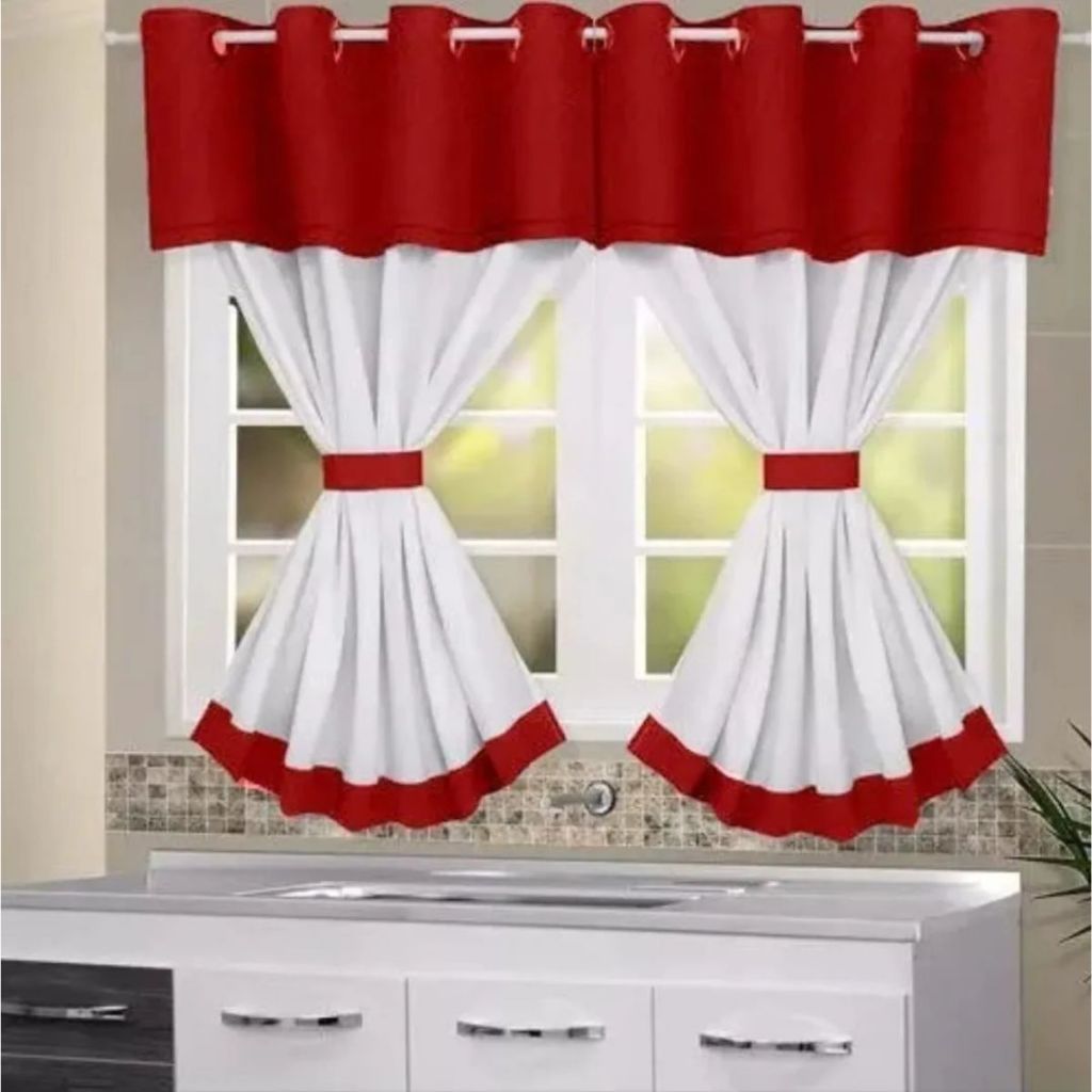 O que é Cortina de Cozinha Vermelha? Guia e Onde Comprar | BuscaProdutos