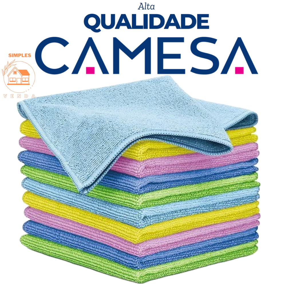 Kit Pano Microfibra 35x55cm Multiuso Limpeza Carro Moto Vidro Louça Alta Absorção Kit Pano Microfibra 35x55cm Multiuso Limpeza Carro Moto Vidro Louça Alta Absorção
