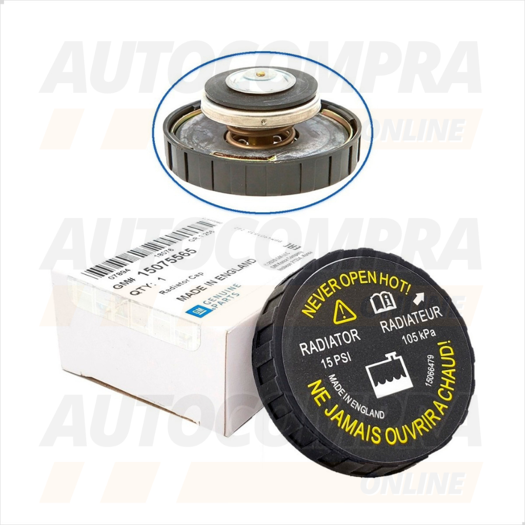 Tampa Do Radiador Original Gm Chevrolet S10 Blazer 1996 A 2011 15075565 em Oferta na Shopee