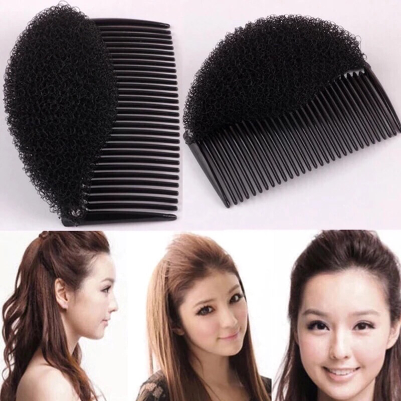 Topete Enchimento de Topete P/ Penteados Pente Com Esponja