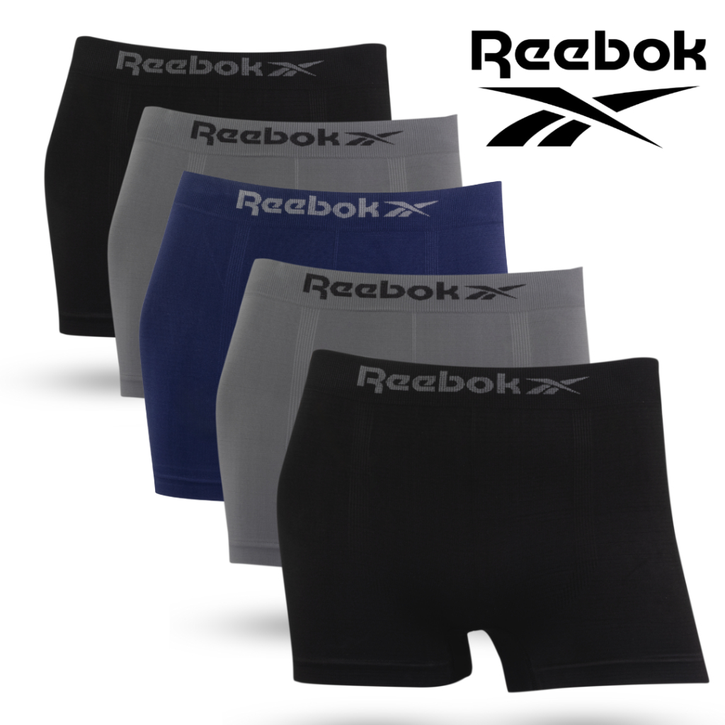 Kit 5 Cuecas Boxer Reebok Lisa Microfibra Masculina Sem Costura - Adulto em Oferta na Shopee