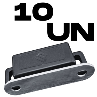 Fecho Magnético/imã (10 PEÇAS) Trava Para Porta De Móveis e tela mosqueteira 2 furos em Oferta na Shopee