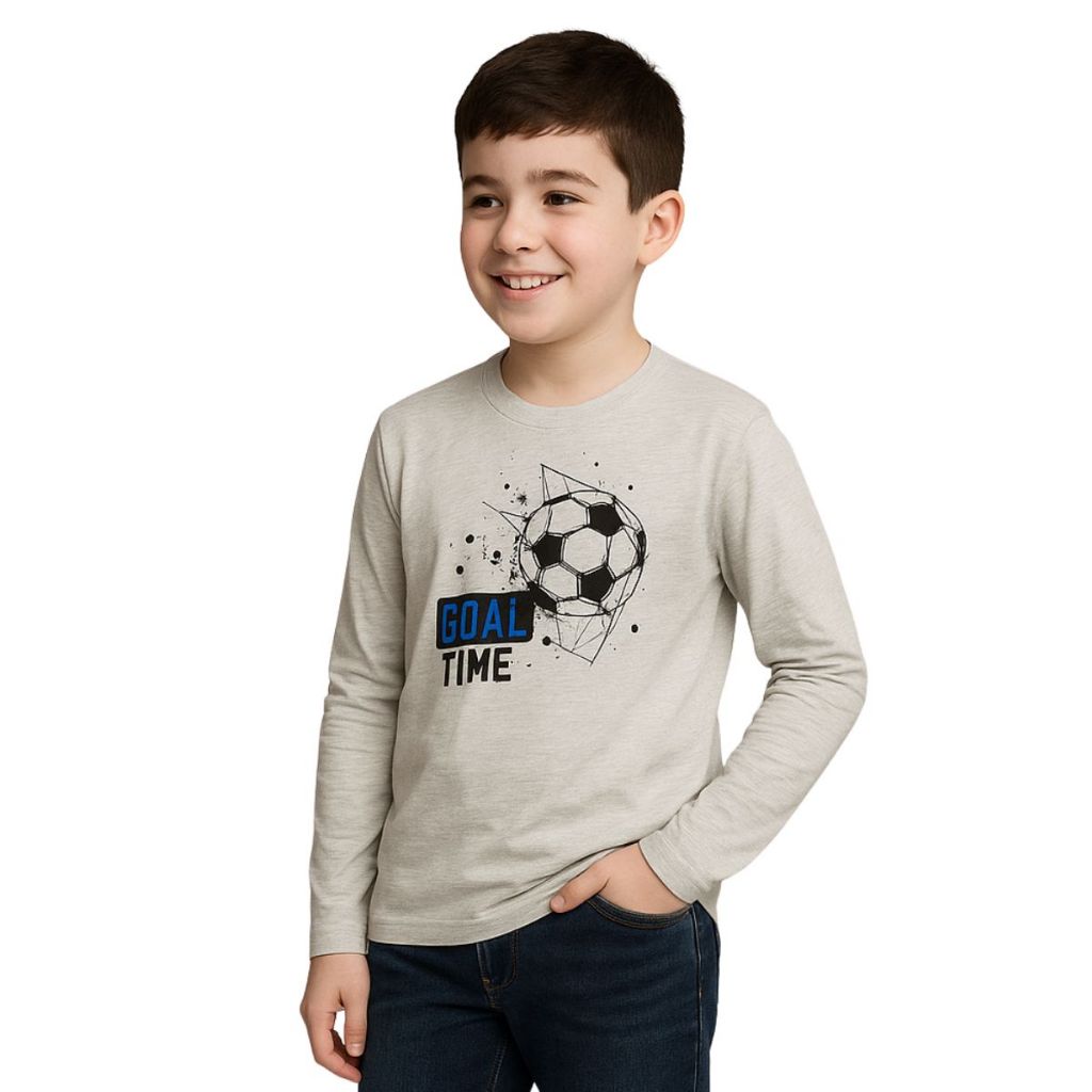 Kit 3 Camiseta Manga Longa Infantil Menino Algodão Inverno 10 ao 16 anos — imagem 2 de 2