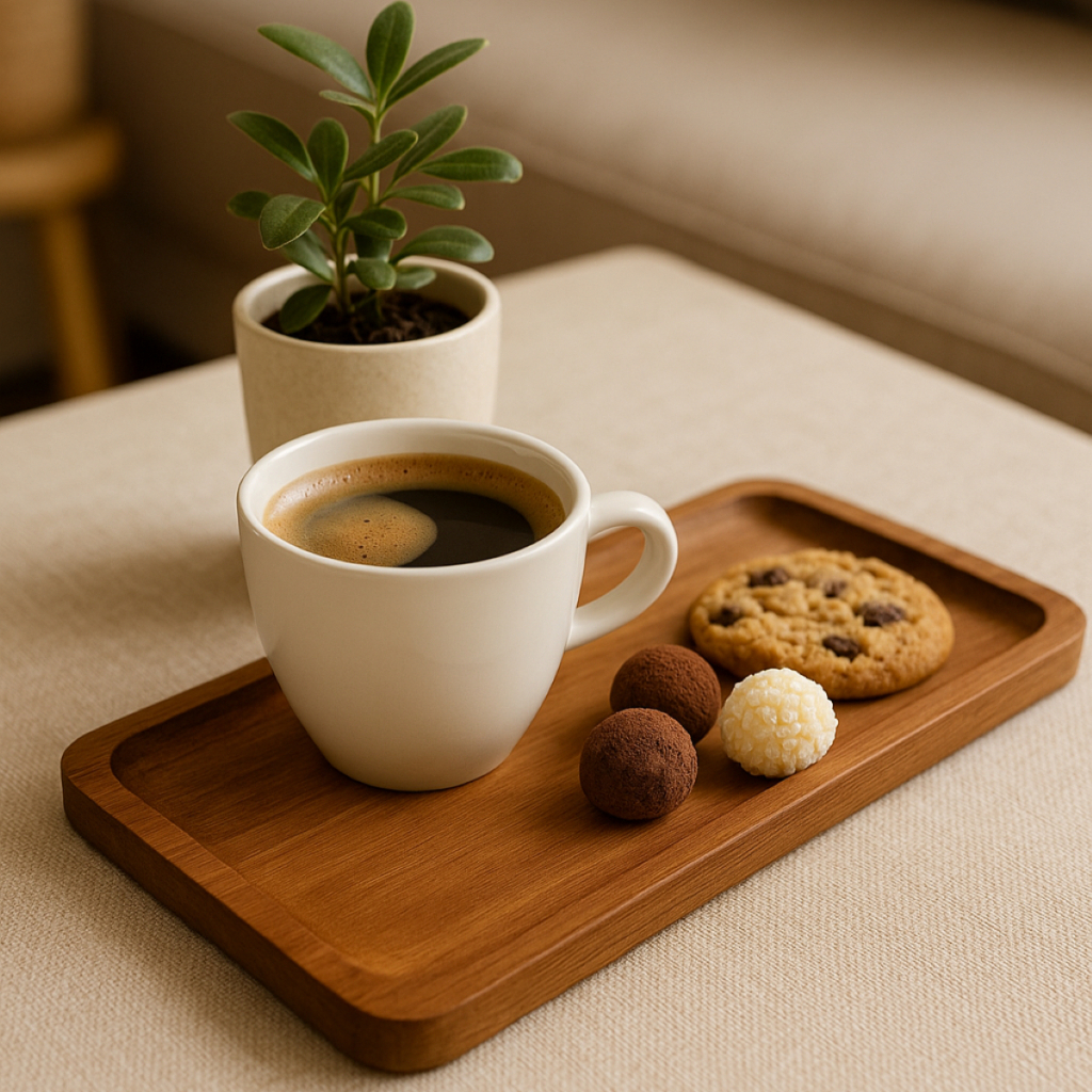 Bandeja De Madeira Acácia 30x15cm Retangular Café Petiscos Lavabo Aromatizador Mimo Style Multiuso Premium