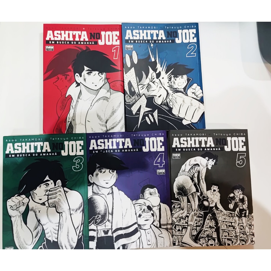Mangá Ashita no Joe Vol. 1 ao 5 - Em Busca do Amanhã | Mangá Novo