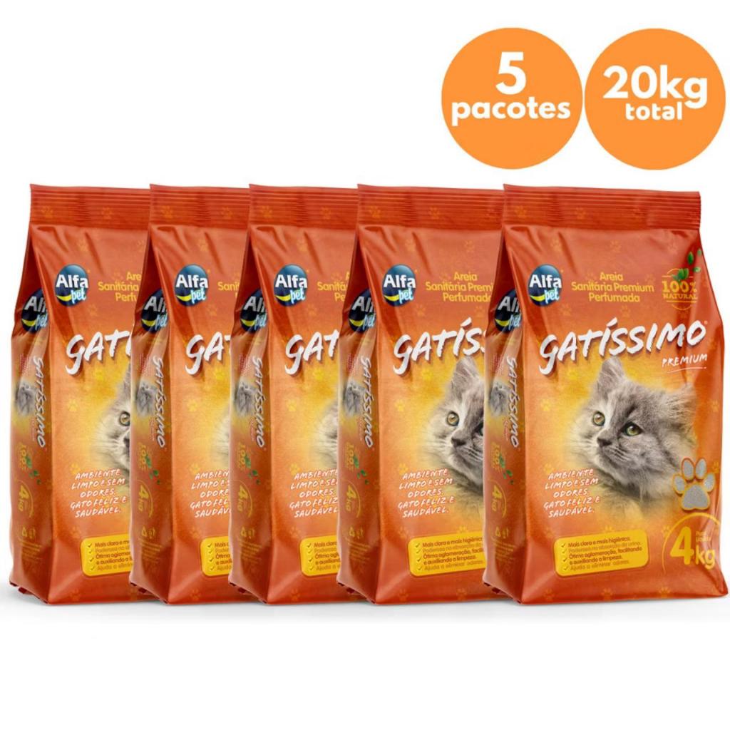 Kit De Areias Para Gatos com 5un 20kg E De 12kg Envio Imediato — imagem 2 de 2