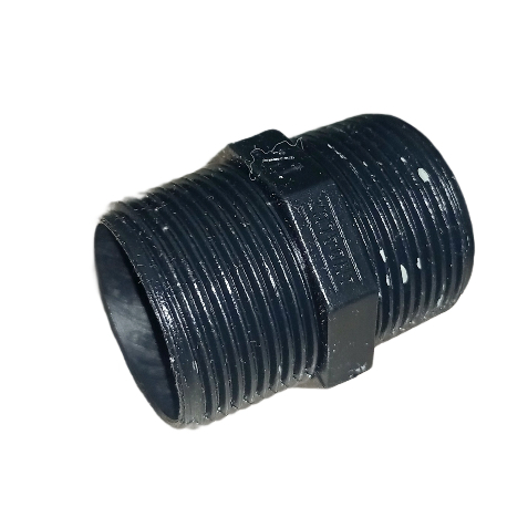 Kit Niple Preto PVC Com Rosca | Luva de Emenda para Eletroduto Rígido Conduíte