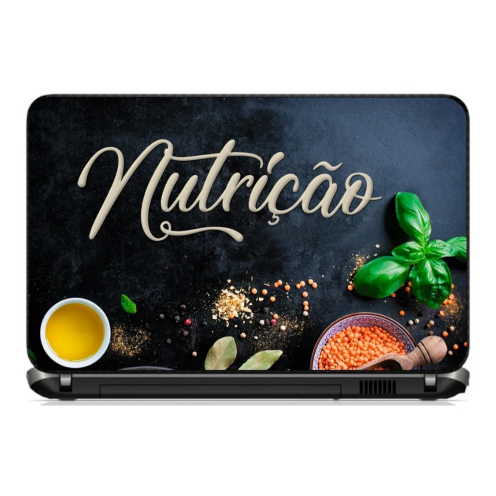 Skin para notebook-adesivo para capa de notebook-nutrição-nutricionista-profissão