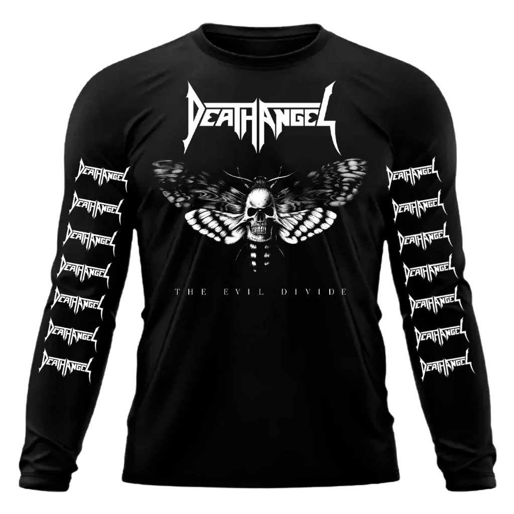 Camiseta Death Angel The Evil Divide Manga Longa Thrash metal