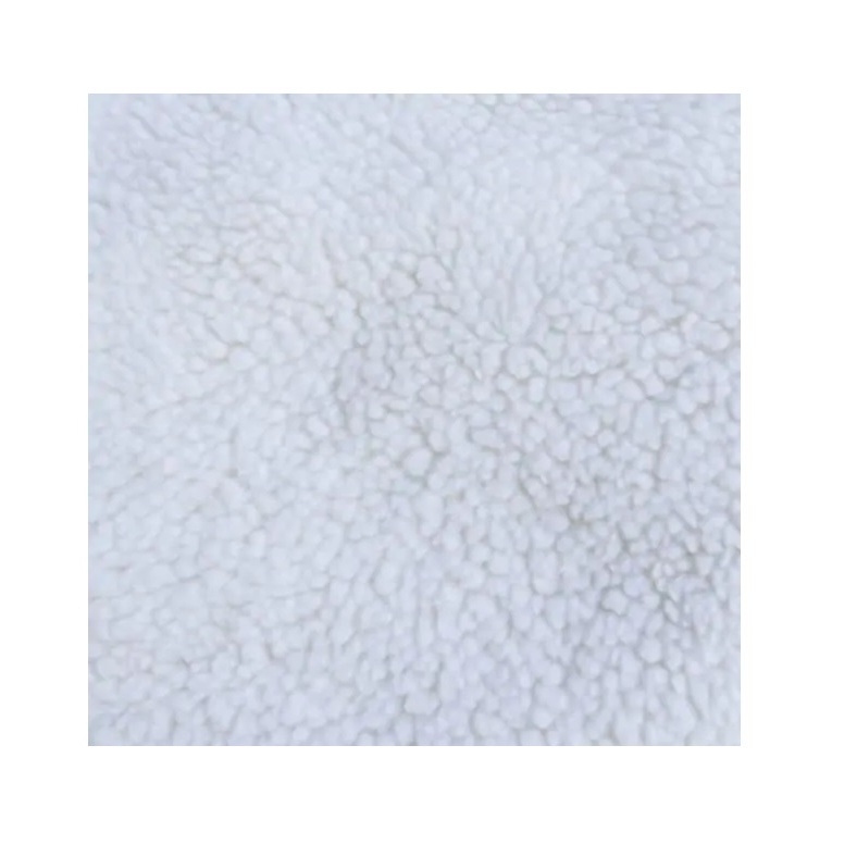 Tecido Carapinha Branco Lã De Ovelha Pêlo Alto 1,0x1,50mt