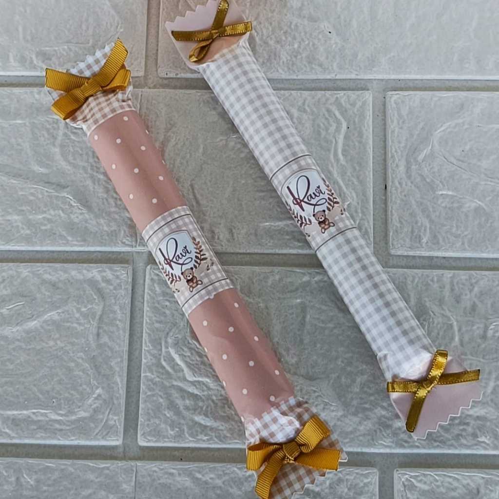 JUJUBA PERSONALIZADA MONOGRAMA URSINHO BEGE - LEMBRANCINHA ANIVERSARIO - MATERNIDADE - FESTA- BATIZADO - CHÁ