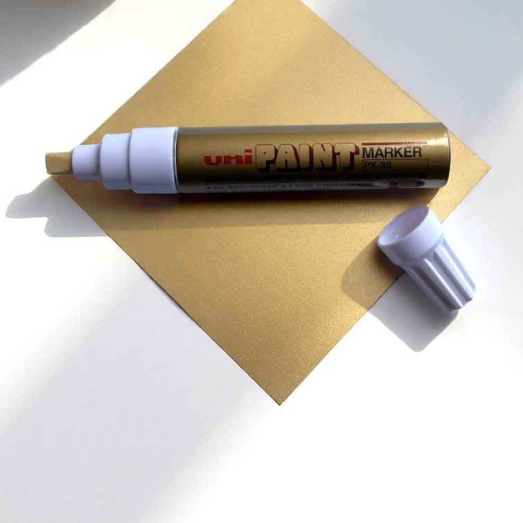 MARCADOR UNI PAINT PX30 OURO em Oferta na Shopee