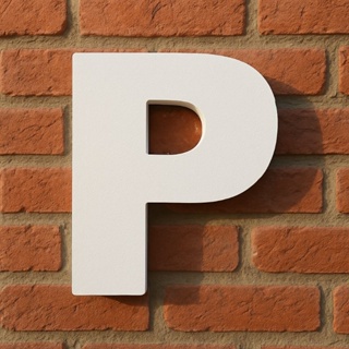 Letra em PVC Expandido 10mm  Arial Black 30cm Altura Branco em Oferta na Shopee