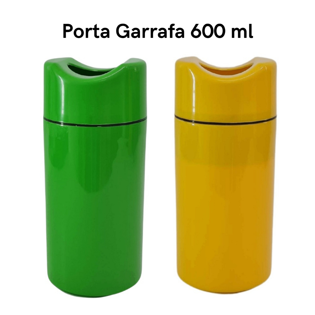 Porta Garrafa Térmico 600ml Kit 2unid Camisinha Cerveja Isopor de Bebida