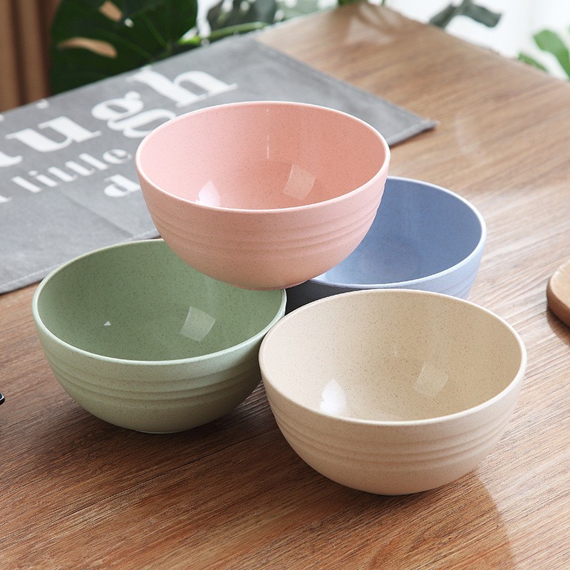 Kit 4 Tigelas Bowl Bambu Ecológico Cumbuca Sobremesa Bowls Tigela Alimentos