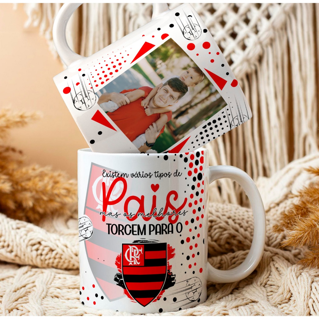 CANECA DE DIA DOS PAIS FUTEBOL em Oferta na Shopee