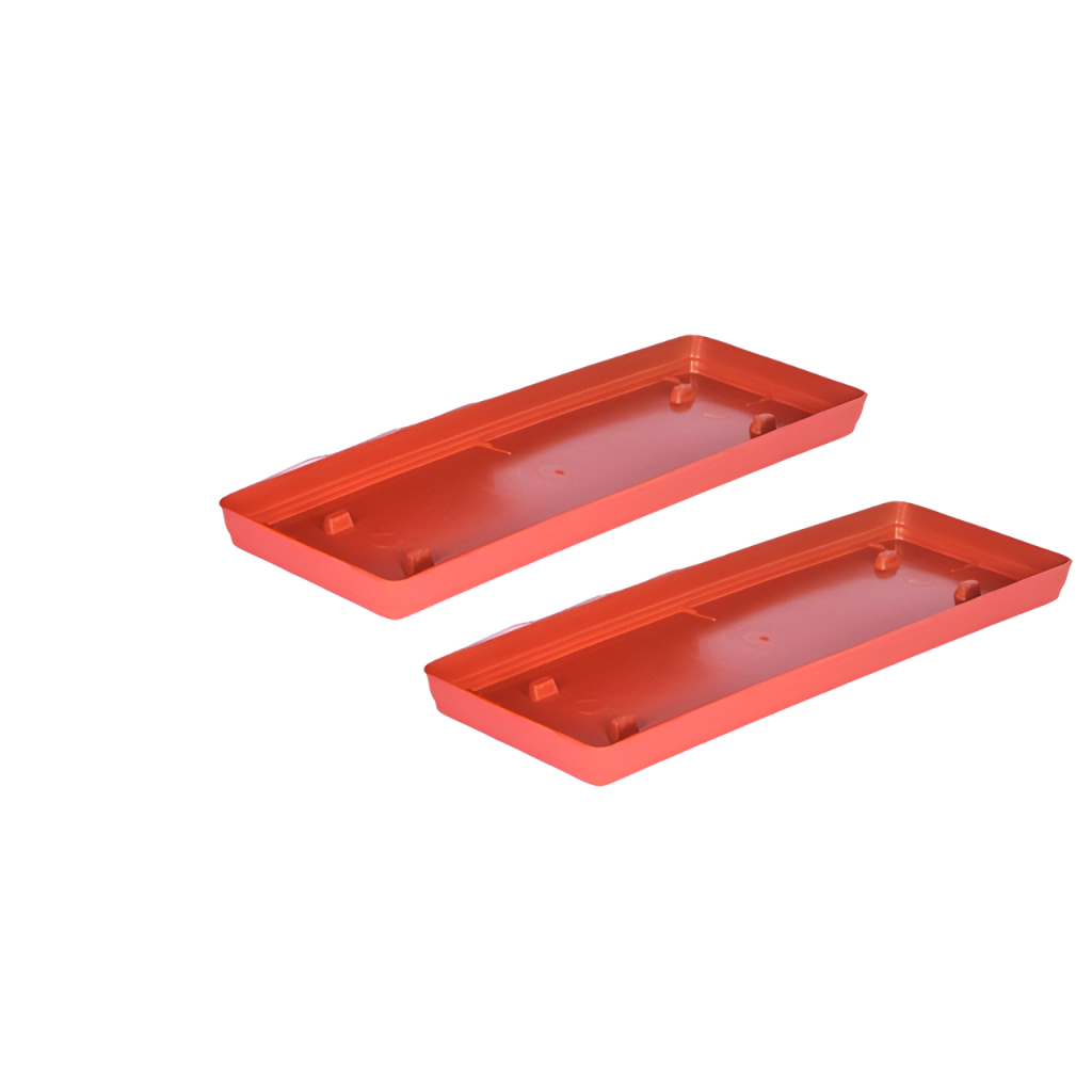 3 Pratos para Jardineira Floreira 45 Cm Marrom Plantas Flores Temperos