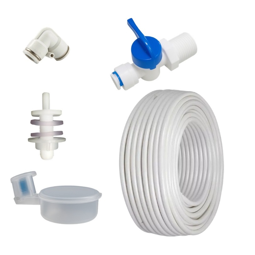 Boia Nível + Conector Fixação da Boia + Engate Rápido 1/4 + Registro Rosca 1/2 Saída 1/4 + Tubo 1/4 em Oferta na Shopee