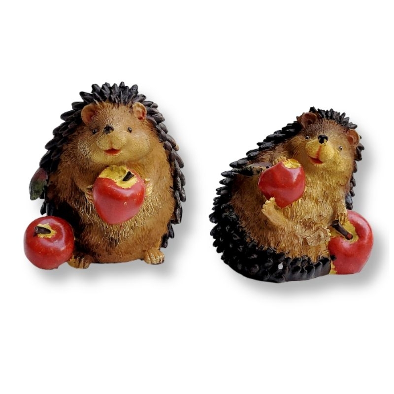 Enfeite Decorativo Ouriço com Maçã Presente