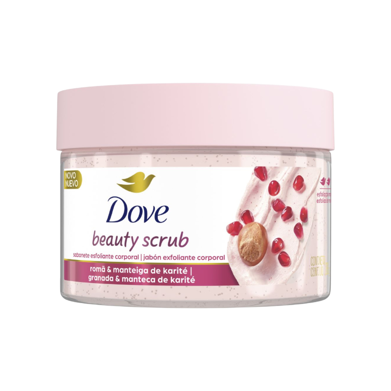 Sabonete Esfoliante Corporal Dove Beauty Scrub Romã e Manteiga de Karité (280g)