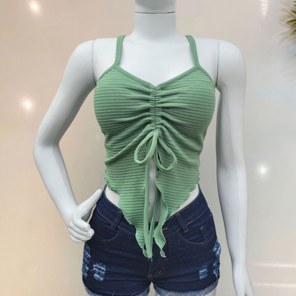 Cropped Decotado na Frente: Onde Comprar | BuscaProdutos