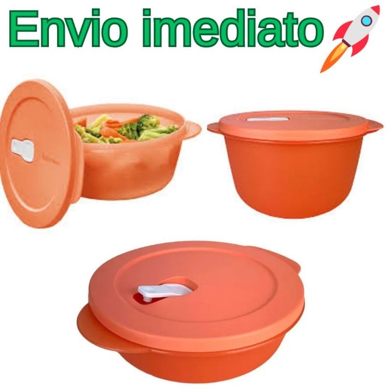 Tupperware Tigela Cristalwave Geração ll 1litro, 1.5 litro, 2litros Laranja