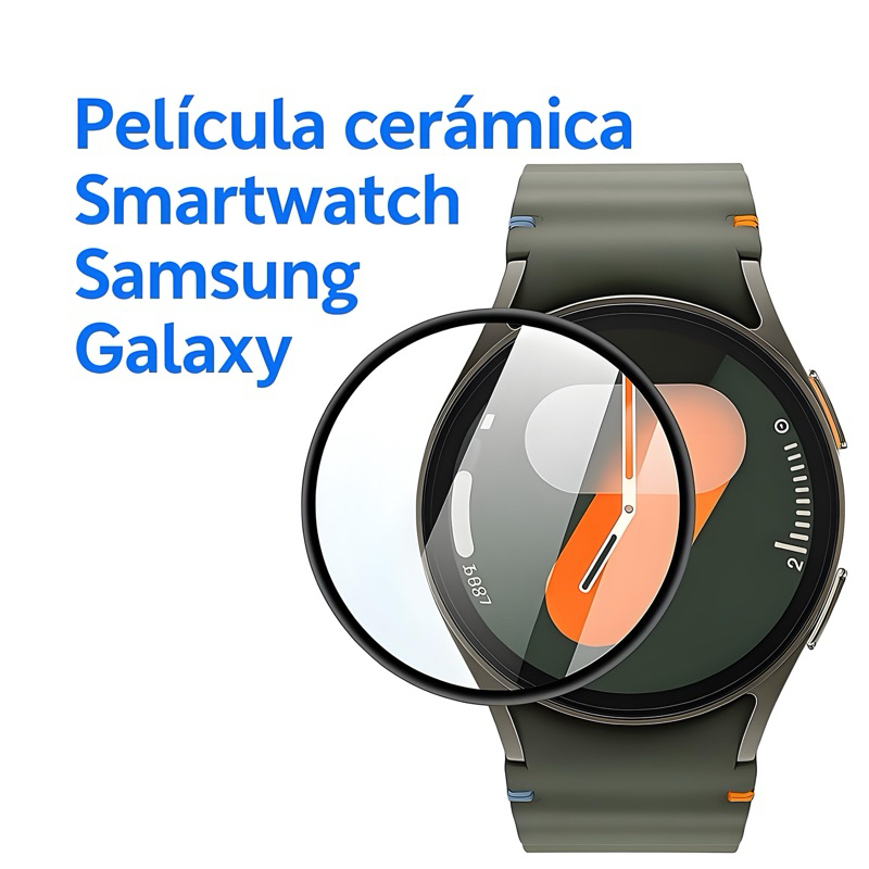 Película Ceramica Para Samsung Watch relogio 8 4 5 6 7 Ultra Fit3 Active2 40mm 42mm 43mm 44mm 45mm 46mm 47mm em Oferta na Shopee