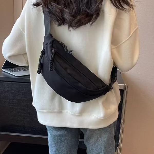 Bolsa De Peito Leve Masculina-Pacote Crossbody De Nylon Para Esportes E Uso Diário em Oferta na Shopee