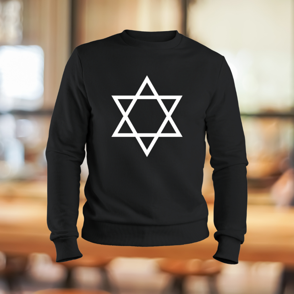 Moleton Estrela de Davi Blusa frio Inverno Gola Careca Envio Imediato