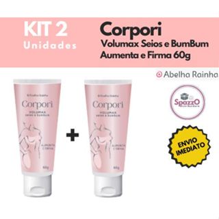 Kit Creme para Aumentar os Seios e Bumbum Volumax Corpori Abelha Rainha 60g. em Oferta na Shopee