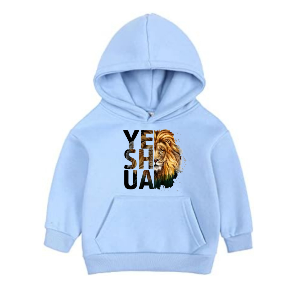 Moletom Infantil Yeshua Blusa Canguru Frio Básico Casaco Feminino Masculino Flanelado Algodão