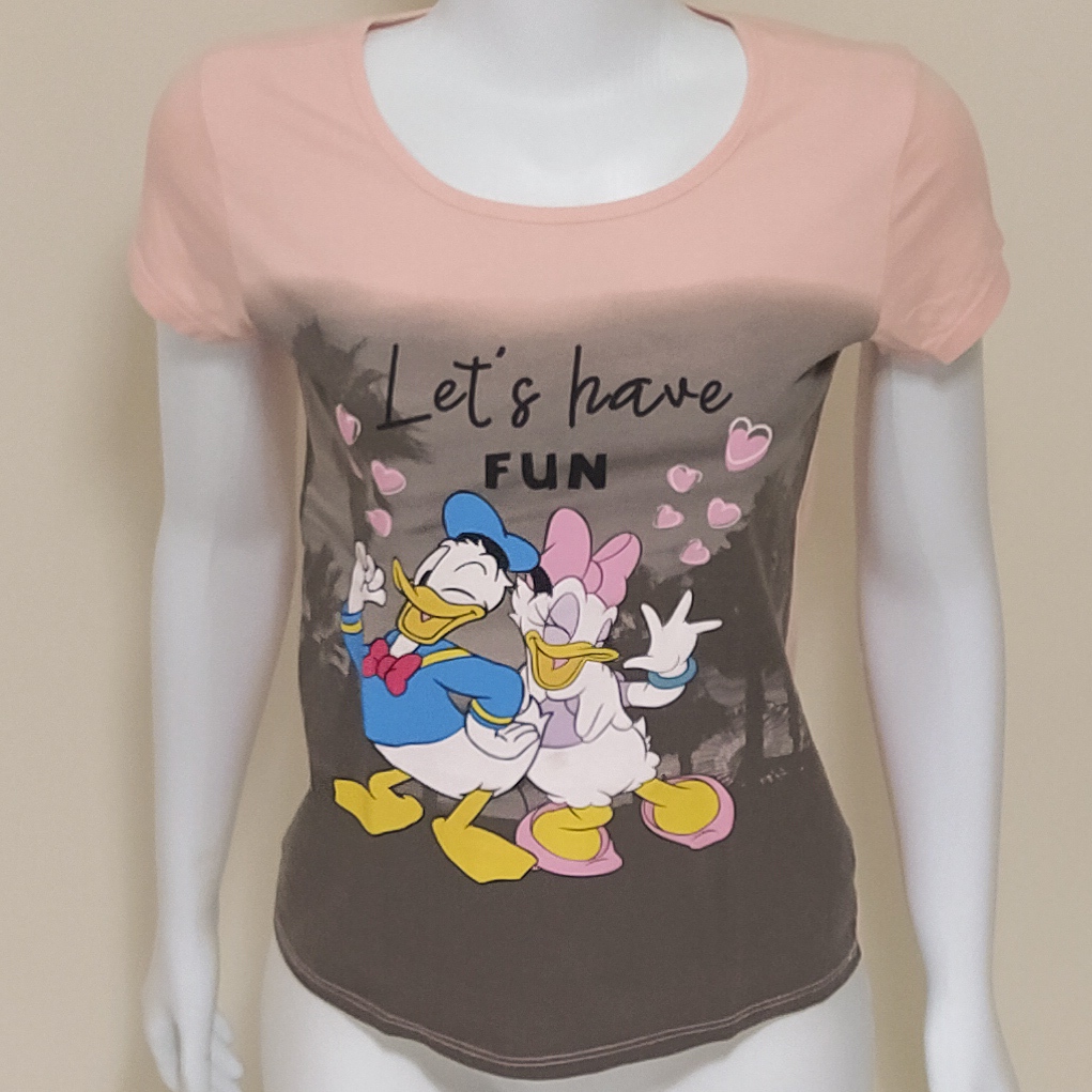 CAMISETA INFANTIL FEMININA (TAM.13/14) ROSA BEBÊ MANGA CURTA DISNEY MINNIE VERÃO CASUAL ACADEMIA BAZAR CHIC BRECHÓ LUXO