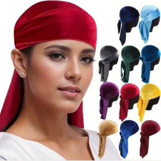 Bandana Durag de Veludo Dureg Premium em Oferta na Shopee