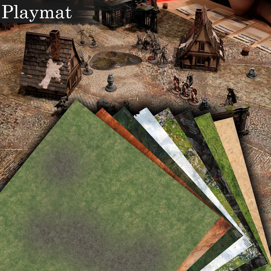 Playmat Battlemap para Warhammer e Wargames Terrenos tamanho Grande em Tecido