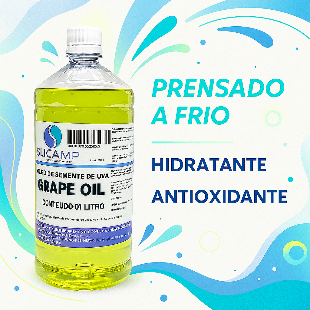 Oleo De Semente De Uva Vegetal Puro E Natural Grape Oil 1l