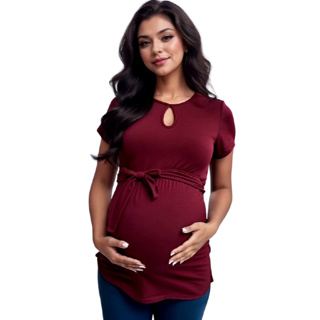 Blusa Feminina para Gravida em cor lisa para Gestantes/ Maternidade/ REF 04 em Oferta na Shopee