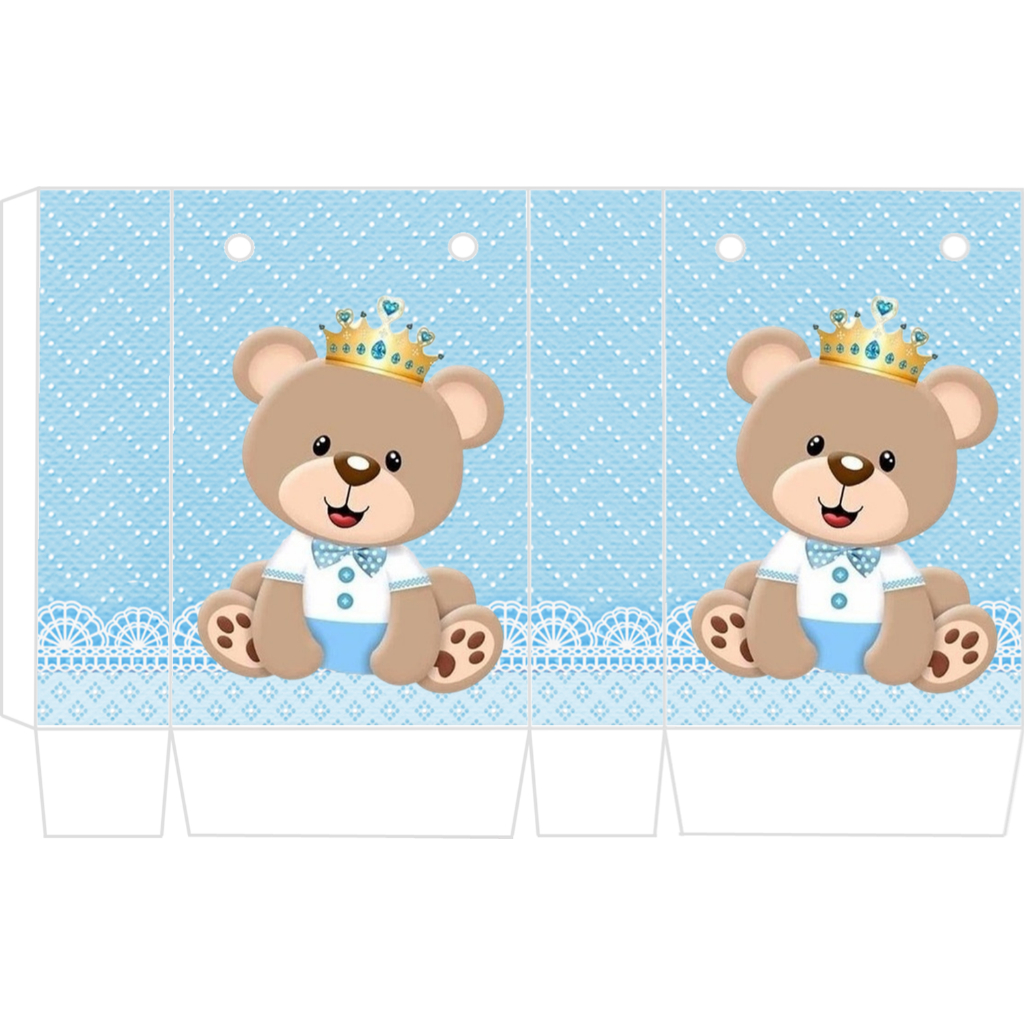 10 MINI SACOLINHAS URSINHO REALEZA MENINO - LEMBRANCINHAS, ANIVERSÁRIO, DECORAÇÃO, ENFEITES DE MESA