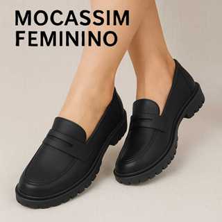 Mocassim Feminino Casual Confortável, Antiderrapante Leve do 33 ao 40 Sapato para Trabalho e Passeio em Oferta na Shopee