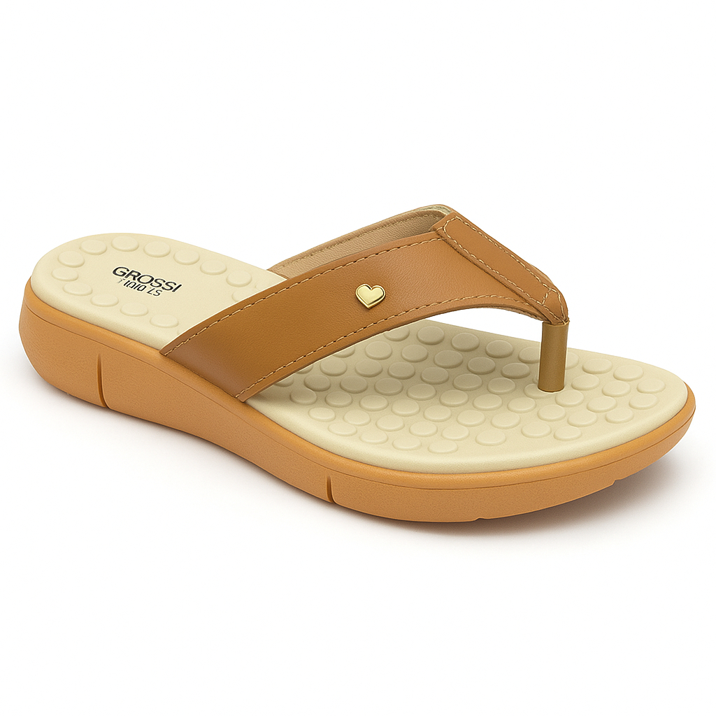 Chinelo Ortopédico Feminino Confortável Tamanco Anatômico Massageador Sandália Macia para Esporão