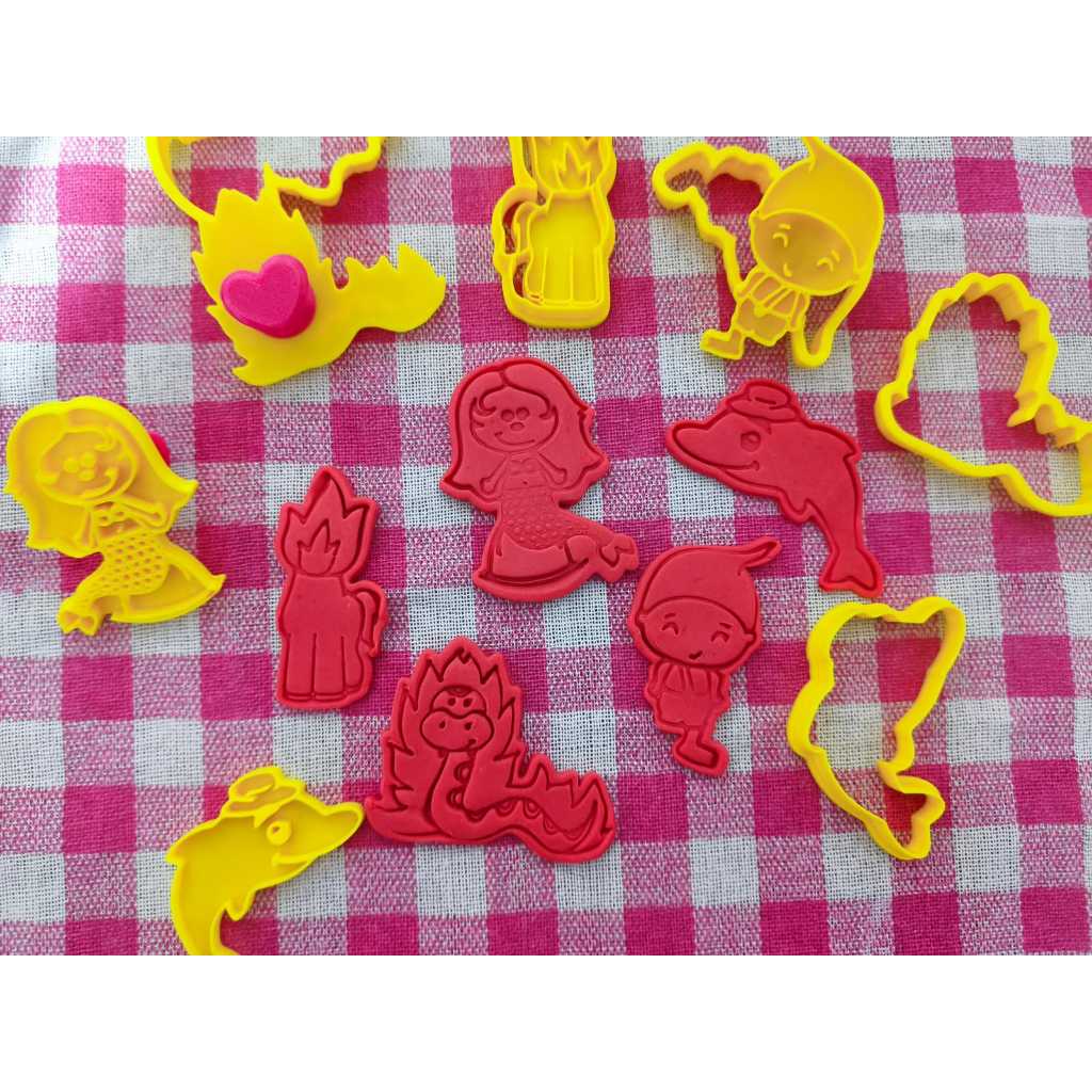 Folclore Brasileiro Cortador de Biscoito 7cm -  Cookies Massinha Pedagógicos | Personagens Únicos e Divertidos