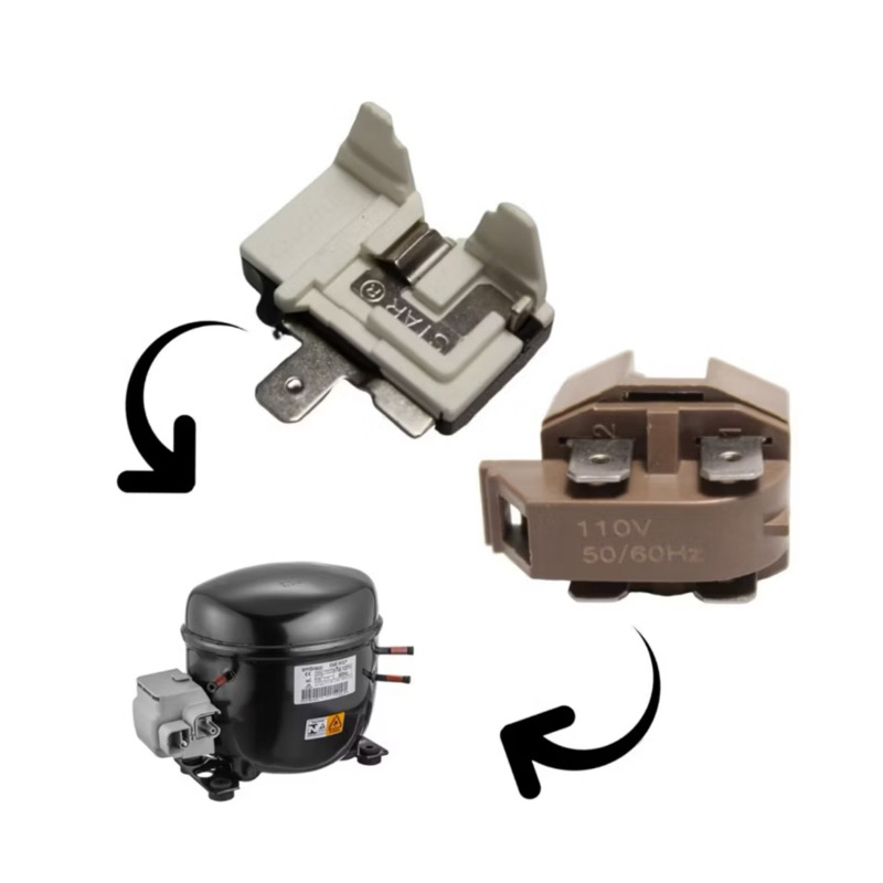 Kit Relé PTC Universal + Protetor Térmico 110V/127V