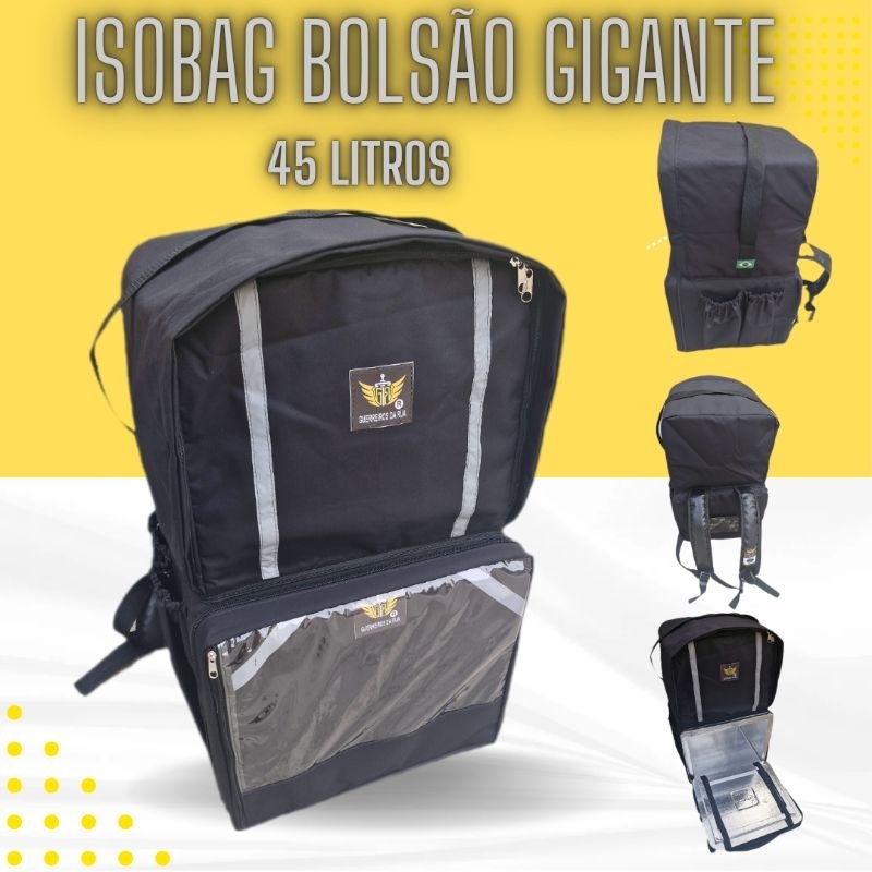 ISOBAG BOLSAO GIGANTE PIZZARIA ENTREGA COM CAIXA LAMINADA