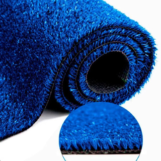 Grama Sintética Decorativa Artificial Azul 2,00m x 1,00m = 2m²- 12mm em Oferta na Shopee