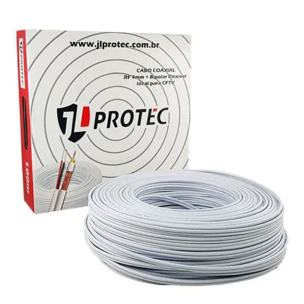 CABO COAXIAL PROTEC 100 METROS PARA CFTV