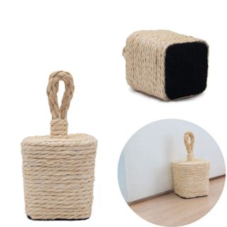 Kit 2x 3x 4x Peso de Porta Quadrado Cimento 1kg IOWOX Corda Sisal Trava Segura Decorativa Artesanal. em Oferta na Shopee
