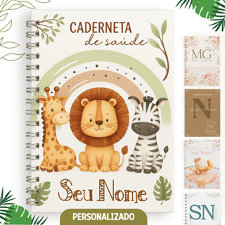 Caderneta De Vacina/Vacinação/Saúde Menino Personalizada C/ Nome Atualizada - Safari em Oferta na Shopee