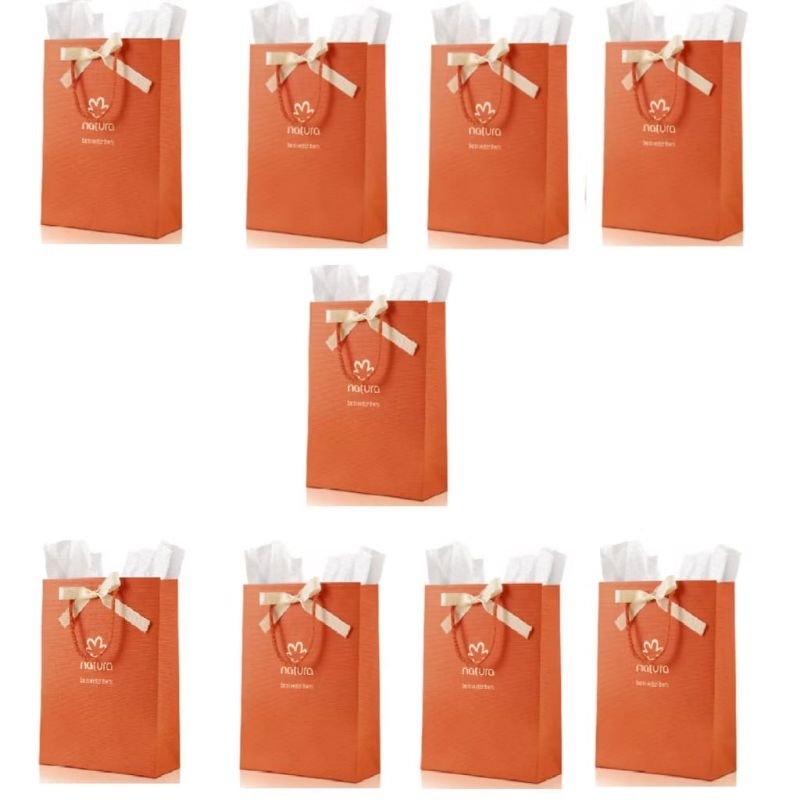 🛍️ Combo de Sacolas Presenteáveis Natura – Tamanhos Variados