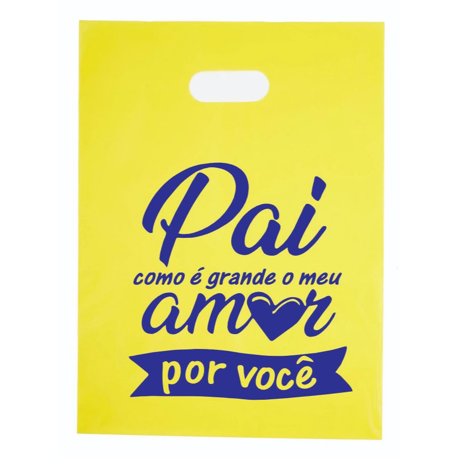 Sacolas  dia dos pais  - mensagem frase vários tamanhos envio rápido - pai 20x30