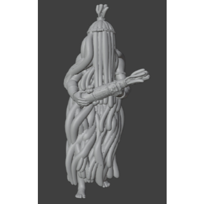 Miniatura de Obaluae ( modelo 3 )  SEM PINTURA em Oferta na Shopee