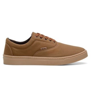 Tênis Casual Lona Masculino Confortável College Célula Camel Caramelo em Oferta na Shopee